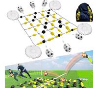 Football Rebounder Trainer | Goalkeeper Training Equipment | Football Ball Rebound Board with Precision Deflection Technology | For Improved Reflexes and Handling Skills (2×2.8M)