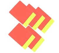 Football Referee Red and Yellow Card Set PVC Material for Soccer Warning and Ejection Cards, Small and Portable for Football Games or Matches in Schools or Stadiums