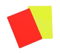 Football Referee Red Referee Card Set | Football Football Referee Red Yellow Card | Red Yellow Cards, 2 Pieces Referee Accessories Kit Football Penalty Cards - Sports Referee Cards - Se