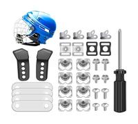 Football Repair Set, 31-Piece Set with Clips, Screws and Seals as Replacement - Ice Hockey Hardware | for Families, Adults, Men, Women, Garden, Outdoor, Sports