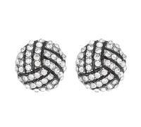 Football Rhinestone Stud For Womens Mens Basketball Baseball Volleyball Football Soccer Sports Earrings, Aluminum, No Gemstone