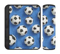 Football Royal Blue 2 Pack seat Belt Covers Shoulder Pads Protects Your Neck and Shoulders for Van Protector para cinturón de carro