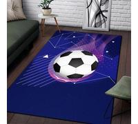 Football Rug 3D Printed Carpet Large Non Slip Area Rugs Washable Soft Flannel Floor Mat For Kids Room Living Room Bedroom 40 X 60 Cm - Polyester Soft Touch Easy Clean -83443045450