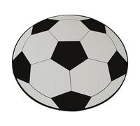 Football Rug,Football Field Rug 24x24in Round Soccer Rug Soft Non-slip Polyester Soccer Mat Decorative Hand Washable Football Rug for Boys Bedroom Decor