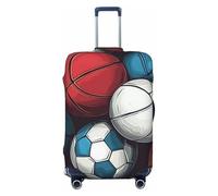 Football, Rugby and Volleyball Elastic Travel Luggage Cover Suitcase Protector, Print Suitcase Baggage Cover Anti-Scratch