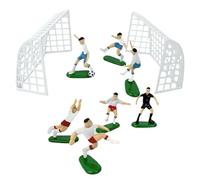Football Shaped Cake Decoration - Miniature Football Door Decorative Set | Realistic Sports Theme Topper | Ideal For Birthday Cakes For Men