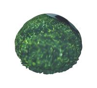 Football shaped shower cap with double layer, holds your hair well no matter when showering or bathing.