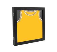 Football Shirt Frame Display Frame for Football Shirt Framing Kit DIY Mounted Sports Shirts Display Frames for Rugby Shirts, Band T-Shirt, Black Mount, Sport Jersey Shadow Box 33x33cm