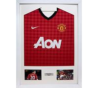 Football Shirt Framing, Cricket shirt, Rugby Shirt, Size 30” x 22”| White Mount - White Frame
