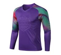 Football Shirts Gradient Goal Keeper Uniforms | Sport Training Breathable Jerseys Soccer Teams Chest Pad
