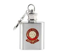 Football Single Shot Hip Flask Keyring Middlesbrough