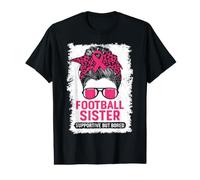 Football Sister Supportive But Bored Breast Cancer Support Value Graphic T-Shirt