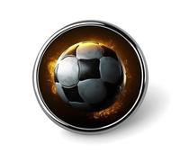Football Soccer Backpack Pin Cute Brooch Decoration Brooches for Women Mens Lapel Pins for Suits Fashion Button Badges for Hat Backpacks Purses Jackets Shirt Suit Lapels-Square