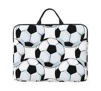 Football Soccer Balls Sports, 14 Inch Laptop Sleeve, Notebook Bag Laptop Case Sleeve Briefcase with Handle
