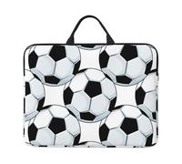 Football Soccer Balls Sports, 14 Inch Laptop Sleeve, Notebook Bag Laptop Case Sleeve Briefcase with Handle