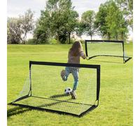 Homcom Folding Football Goal w/ All Weather Net 6'x3', black