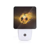 Football Soccer Print Night Lights Plug-in Led Night Lamp Smart Sensor Lamp for Bedroom Bathroom Hallway Stairways