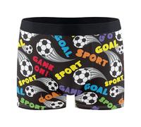 Football Soccer Sport Lines Mens Boxer Briefs Moisture Wicking Mens Underwear Running Underwear For Men Boxer Brief S, Football Soccer Sport Ball Lines Stripes, XXL