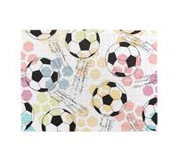 Football Soccer Watercolor,500 Pieces Puzzles for Adults-Wooden Jigsaw Puzzle for Adults Elderly