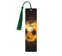 Football Soccer Wooden Bookmark Perfect Decoration for Bookmarks Lovers Students Reading Book Club