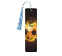 Football Soccer Wooden Bookmark Perfect Decoration for Bookmarks Lovers Students Reading Book Club