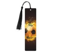 Football Soccer Wooden Bookmark Perfect Decoration for Bookmarks Lovers Students Reading Book Club