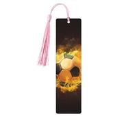 Football Soccer Wooden Bookmark Perfect Decoration for Bookmarks Lovers Students Reading Book Club