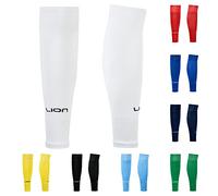 Football Sock Sleeves To Accompany Grip Socks - Fits Over Calf/Shin Pads - Variety Of Colours To Match Your Team Kit (White)