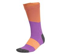 adidas Unisex RUNxBOOST Sock 1PP, purple burst/Lucid Orange/white, 10.5-12.5