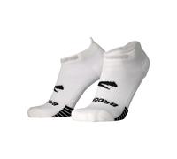 BROOKS 280496100 Ghost Lite No Show 2-Pack Socks Unisex Adult White Size 25