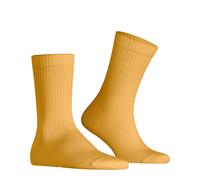 Burlington Men's Bond Street M So Cotton Plain Socks 1 Pair, Yellow Corn 1334, 6.5-11