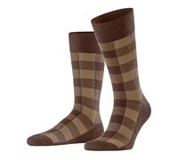 Football Socks Burlington Buffalo Check Brown 40/46