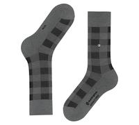 Burlington Men's Buffalo Check M So Wool Patterned 1 Pair Socks, Grey Dark 3070, 6.5-11