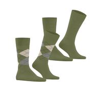 Football Socks Burlington Everyday Argyle Mix (x2) Vert 40/46