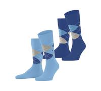 Football Socks Burlington Everyday Argyle (x2) Bleu 40/46