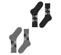 Football Socks Burlington Everyday Argyle (x2) Gris 40/46