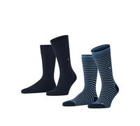 Football Socks Burlington Everyday Stripe (x2) Bleu 40/46
