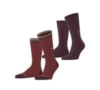 Football Socks Burlington Everyday Stripe (x2) Rouge 40/46
