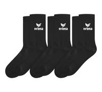 Erima Unisex Sport Socks 3 Pack (2182504), Black, 43-46
