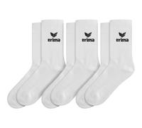 Erima Unisex Sport Socks Pack of 3 (2182505), New White, 47-50
