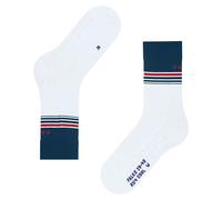 FALKE Men's RU4 Endurance Cool M So Functional Yarn Anti-Blister 1 Pair Running Socks, White 2003 Stripe, 5.5-7.5