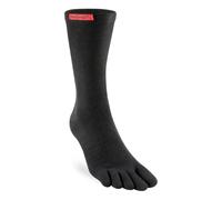 Injinji Sport Original Weight Five Finger Running Toe Socks Crew Black