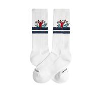 Football Socks Jimmy Lion Athletic Keith Haring Dolphin Blanc 36/40