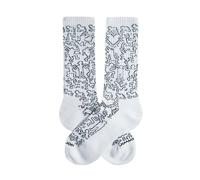 Football Socks Jimmy Lion Keith Haring Community Blanc 36/40
