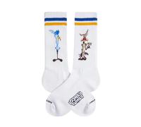 Football Socks Jimmy Lion Road Runner vs Coyote Blanc 36/40