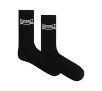 Lonsdale Gilbert Unisex Sports Socks, Pack of 6, Black/White, 39-42