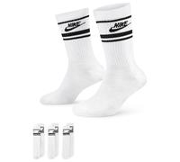 NIKE EVERYDAY ESSENTIAL GOLF CREW SOCKS - 3 PACK / WHITE STRIPES