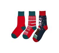 Football Socks Urban Classics Christmas Bear (x3) Multicolore 39/42