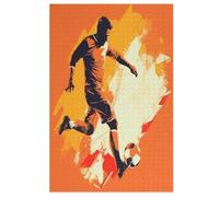 Football Sport 1000 Piece Wooden Jigsaw Puzzle- Brain Teaser Game for Adults & Children Educational Activities Jigsaws, Clear Print - Thick & Durable Puzzles Board (78×53cm)