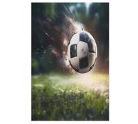 Football Sport Jigsaw Puzzles for Kids 1000 Pieces 3d Wooden Puzzle Decompression Game for Adults Women Girl Educational Game Toys (78×53cm)